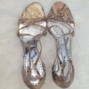 Strappy kitten Heel Sandal.